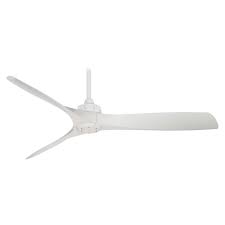 Modern Ceiling Fan Without Light In White Finish F853 Wh Destination Lighting Ceiling Fans Without Lights Ceiling Fan Modern Ceiling Fan
