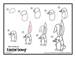 How To Draw An Easter Bunny Art For Kids Hub Art For Kids Hub Bunny Art Bunny Drawing