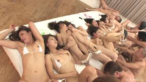 Big Japanese group sex on the floor with a lot of sexy babes | Any Porn