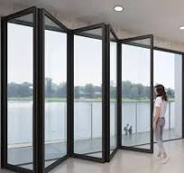 China Manufacturer Custom Villa House Office Project Aluminum Glass Patio  Door Aluminum Alloy Bi-Folding Doors
