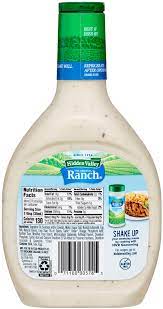 The key parts of the ranch dressing flavor are its creaminess and its tartness. Hidden Valley Original Ranch Salad Dressing Topping Gluten Free 24 Ounce Bottle Walmart Com Walmart Com