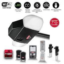 Genie Silentmax Led Connect Ultra Quiet Belt Drive Smart Garage Door Opener W Led Lighting And Battery Backup Aladdin 7155l Tksv The Home Depot Smart Garage Door Opener Garage Doors Garage Door