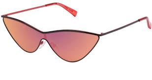 Le Specs Adam Selman The Fugitive Black Red Sunglasses