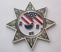 Office Of The Provost Marshal Korea Usaf Eusa United States Navy Challenge Coin United States Navy Usaf Challenge Coins