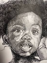 Cute kid Drawing by Elisa Avanti