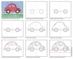 How To Draw An Easy Car Art Projects For Kids Car Drawing Kids Kids Art Projects Car Drawing Easy