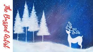 Maybe you would like to learn more about one of these? Christmas Reindeer Galaxy Sky Easy Acrylic Painting Tutorial For Beginners Youtube