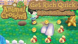 Striking a money rock eight times with a shovel or axe in quick succession will net you a certain number of bells.if you. Animal Crossing New Leaf Get Rich Quick 16 100 Bells In 10 Seconds Youtube