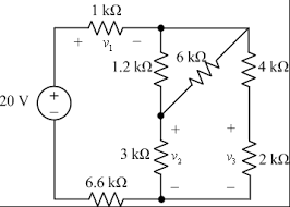 Voltage Divider Problem 2 Use Voltage Division To Find The Current I Through The 30 Kw Resistor And The Volt Voltage Divider Circuit Simple Electric Circuit