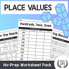 Tens and ones in place value and rounding section. Do Your Students Need Extra Practice Understanding Place Values Look No Further Our Place Values Worksheet Pack Is Intended To Help Students Improve Their Understanding Of The Relationship Between Hundreds Tens And Ones Included Are 30 Pages Of