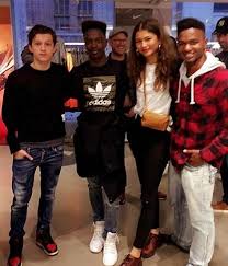 Tom holland says zendaya has 'helped me a lot' with fame and becoming 'comfortable in public' this link is to an external site that may or may not meet accessibility guidelines. Tom Holland And Zendaya Coleman With Fans In Nyc Tom Holland Zendaya Spiderman Cast Zendaya Coleman