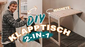 Was halten sie von einem klapptisch, den sie selber bauen können? Platzsparender Diy 2 In 1 Klapptisch Fur Tiny House Kleine Wohnungen Selber Bauen Easy Alex Youtube