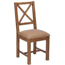 Standford Reclaimed Wood Cushioned Dining Chair Pair Wooden Dining Chairs Dining Chairs Reclaimed Wood Dining Table