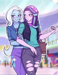 Starlight x Trixie  Starlight Glimmer :: Trixie (Трикси) :: Starlight  Glimmer :: Trixie :: mlp шиппинг (mlp shipping) :: mlp art :: minor  (второстепенные персонажи) :: mlp песочница :: equestria girls :: ::