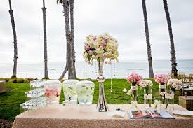 Pre Ceremony Water Station At Scripps Seaside Forum Wedding Decorations Water Station Accent Decor