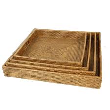 Mealtime organization isn't the only function of a wicker serving basket. Breakfast Trays 4 Home Yacht Linen And Interiors