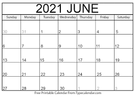 Exact date and time matter a lot in islamic religion where they do not want to miss a single minute of their tradition. Free Printable June 2021 Calendars Type Calendar