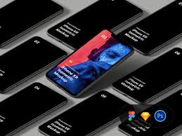 Isometric Iphone Xr Free Mockup Xd File
