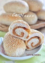 全麥芝麻肉鬆麵包 carol 自在生活 bread machine recipes bread bun bread recipes