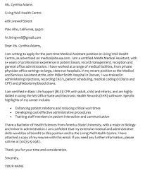 Get inspired by this cover letter sample for medical assistants to learn what you should write in a cover letter … Cover Letters For Medical Assistants Medical Assistant Cover Letter Example