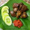 Ampela & h ati ayam, bersihkan & rebus hingga empuk • kentang ukuran besar, potong agak besar, goreng kering • bumbu ulek kasar : 3