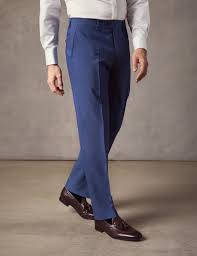 It's crucial to choose the right fit for your figure and style. Men S Blue Slim Fit Suit Trousers Hawes Curtis