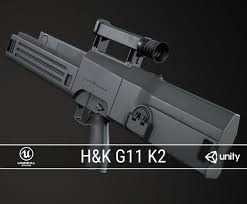 The heckler & koch g11 is a prototype assault rifle made by heckler and koch. Pbr G11 K2 Prototype 3d Model Cgtrader