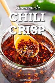 Chili Crisp Recipe This Spicy Chili Crisp Recipe Is Easy To Make Great For Spooning Over Anything From Vegeta Hot Oil Recipe Homemade Chili Chili Oil Recipe