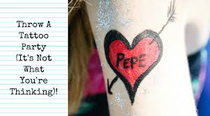 Tattoo party is a new and popular drawing game for kids. Throw A Tattoo Party It S Not What You Re Thinking The Party Goddess