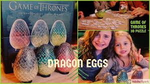 The other game of thrones 3d puzzle of winterfell is a bit easier to assemble. Game Of Thrones 3d Dragon Eggs Jigsaw Puzzle Youtube