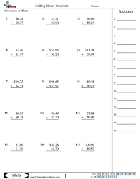 Adding And Subtracting Money Worksheets In 2020 Money Worksheets Adding Money Addition Worksheets