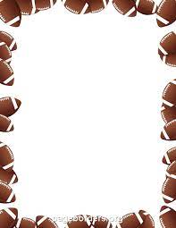 Footballs Border Clip Art Page Border And Vector Graphics Football Clip Art Page Borders Clip Art Borders