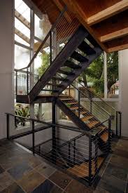 The Modern Steel Staircase Inside And Outside In The Amazing Design Stairs Design Modern Steel Stairs Design Modern Stairs