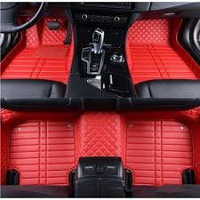 Car Floor Mats Set Of 5 Flat Mats Beautiful Leather Pu Red Black Beige Brown Ma In 2020 Car Floor Mats Leather Car Seats Car Seat Cover Sets