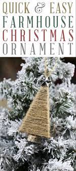 Quick And Easy Diy Farmhouse Christmas Ornament The Cottage Market Farmhouse Christmas Ornaments Easy Christmas Diy Diy Christmas Ornaments Easy