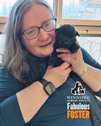 Our Fabulous Foster Feature of the month is… Shelley Sauve! Shelley started  fostering canines back in 2021, and has taken