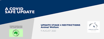See the announcement for more information. Covid 19 Release Additional Update To Stage 4 Restrictions Equestrian Victoria