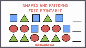 Create your own custom word shapes worksheets! Shapes And Patterns Worksheets The Teaching Aunt
