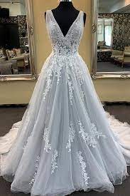 Puffy V Neck Sleeveless Tulle Wedding Dresses Appliques Long Bridal Dresses N2275 Prom Dresses Ball Gown Cheap Prom Dresses Long Ball Dresses