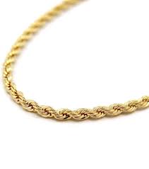 26 inch gold chains & necklaces. Ladies 9ct Yellow Gold Rope Chain Necklace 26 Inch Newburysonline