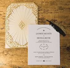 Art Deco Great Gatsby Wedding Inspiration Confetti Gatsby Wedding Invitations Art Deco Wedding Invitations Embossed Invitations