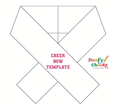 Free Cheer Bow Template Printable