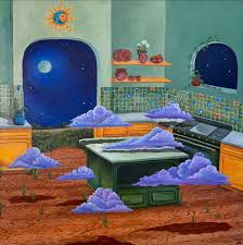 “En mi cocina” 2025 Acrylic on 24” x 24” stretched canvas - Instagram