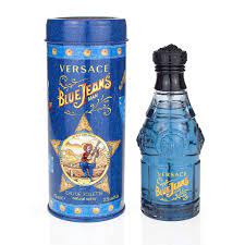 This versace blue jeans men's perfume comes in a convenient 2.5 oz spray that's easy to stash in a gym bag or glove compartment for a quick splash when you're on the go. Versace Versus Blue Jeans Eau De Toilette Fur Herren 75ml