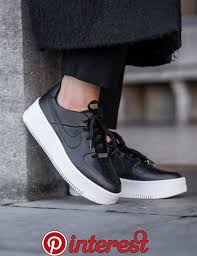 Nike Air Force 1 Sage Low Black Black White Sneakers Zapatillas Nike Mujer Negras Zapatos Tenis Para Mujer Zapatos Nike Mujer