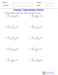 On this page, you will find algebra worksheets mostly for middle school students on algebra topics such as algebraic expressions, equations and graphing functions. Calculus Worksheets Indefinite Integration For Calculus Worksheets