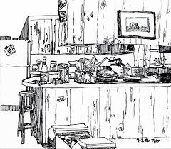 Messy Kitchen 1986 Messy Kitchen Kitchen Drawing Visual Map