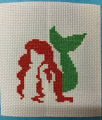 Cross stitch patterns └ hand embr patterns & magazines └ craft embroidery supplies └ needlecrafts & yarn └ crafts all categories food & drinks antiques art baby books, magazines business cameras cars, bikes, boats clothing, shoes & accessories coins collectables. Ariel Silhouette Cross Stitch The Little Mermaid Mermaid Cross Stitch Simple Cross Stitch Diy Cross Stitch