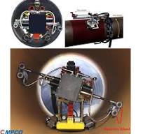 80mm Dia Magnetic Robot Wheel for Wall Climbing and Vertical ...
