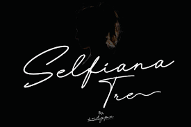 I have seen this question convert animated svg to movie but squiggle only work on windows. Selfiana Tre Font By Ignatyusbill Creative Fabrica In 2020 Script Modern Script Font Letter People